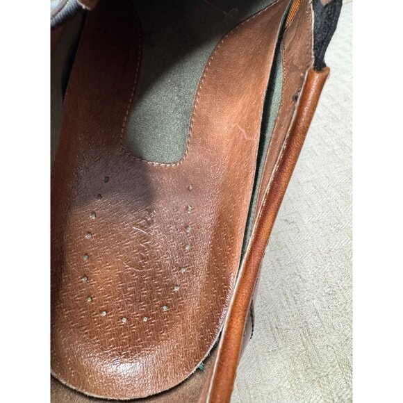 Clarks Mens Size 13M Brown Leather Slip-On Cap Toe Dress Shoes - Picture 6 of 7